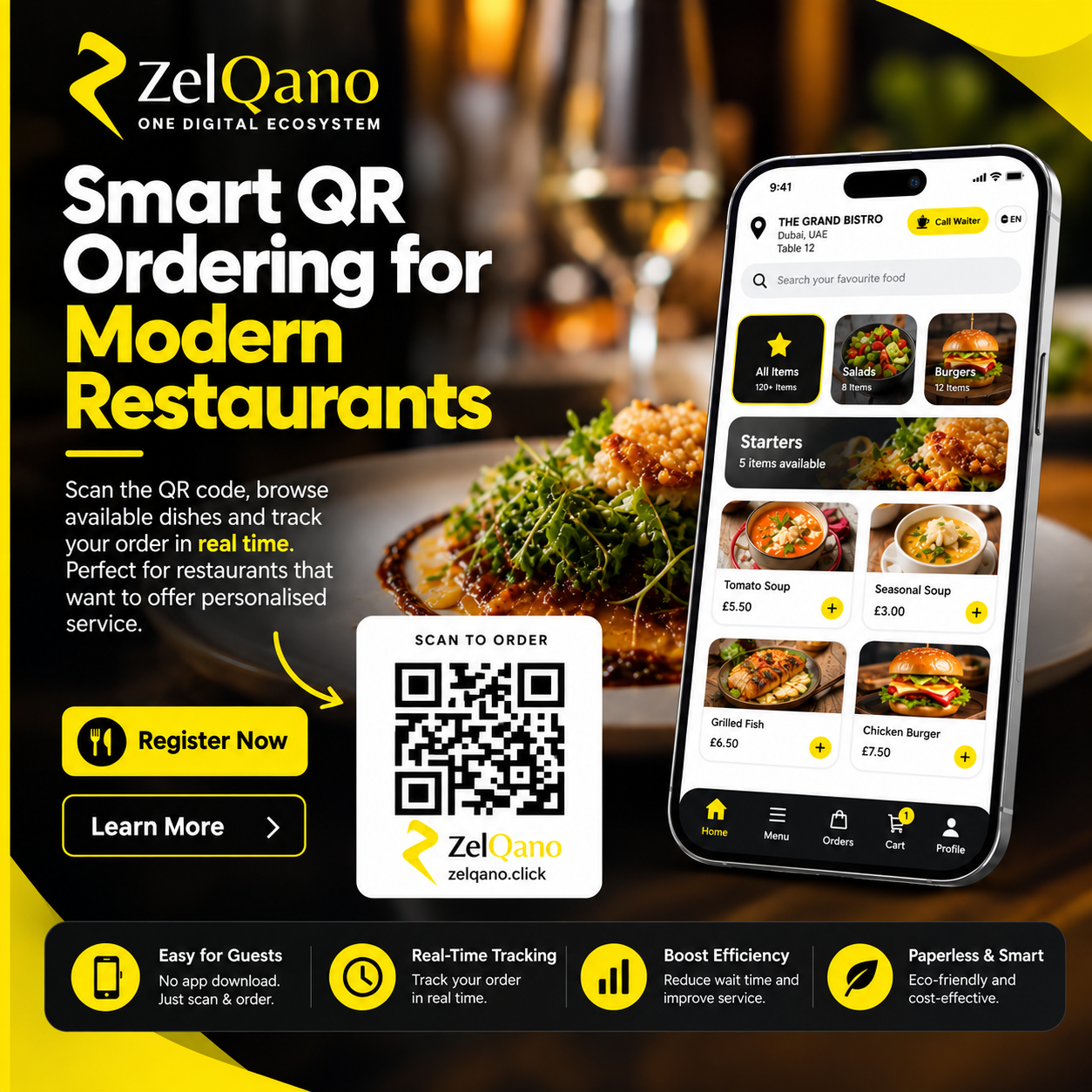 ZelQano Smart QR Ordering